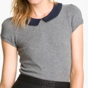 Free People Peter Pan Collar Top Size L